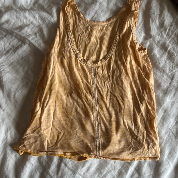Rag and Bone Yellow and White Stripe Tank Size Medium - Picture 5 of 7